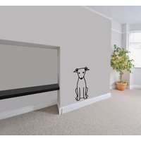 Windhund Aufkleber, Wandtattoo, Fensteraufkleber, Türaufkleber, Wandaufkleber, Kinderzimmer von BRJstudioEurope
