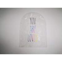 You Are Loved Suncatcher Aufkleber, Motivierende Fensteraufkleber, Rainbow Maker, Für Fenster, Regenbogen Sticker von BRJstudioEurope