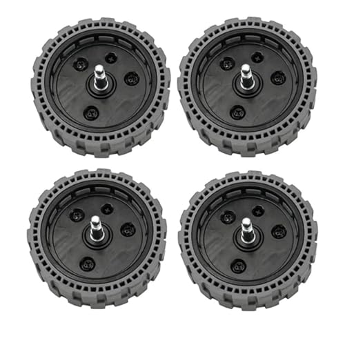 4-teilige Ersatzteile for Staubsauger-Kehrroboter, Laufräder, Riemenscheiben, Rollen, kompatibel mit Ecovacs, X1/10/T20 von BRKTWMCCY