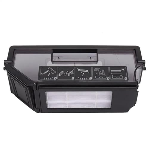 Ersatzteile Staubsauger Staubbox Staubbehälter Staubbehälterbox mit Filter, kompatibel for ECOVACS Deebot, X1 TURBO/OMNI(1Dust Box with Filter) von BRKTWMCCY