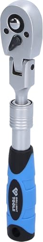 BRILLIANT TOOLS BT020997 1/4" Teleskop-Umschaltknarre mit flexibelem Kopf (175-225 mm) [Powered by KS Tools] von BRILLIANT TOOLS