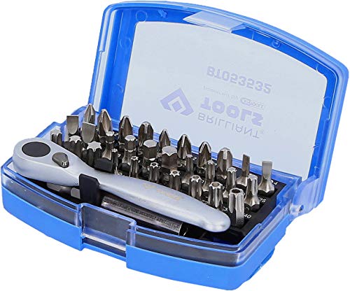 BRILLIANT TOOLS BT053532 Satz mit Bit-Umschaltratsche, 32-TLG. [Powered by KS Tools] von BRILLIANT TOOLS