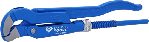 BRILLIANT TOOLS BT067112 Eckrohrzange 1/2", 45° gewinkelt [Powered by KS TOOLS] von BRILLIANT TOOLS