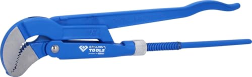 BRILLIANT TOOLS BT067115 Eckrohrzange 1.1/2", 45° gewinkelt [Powered by KS TOOLS] von BRILLIANT TOOLS