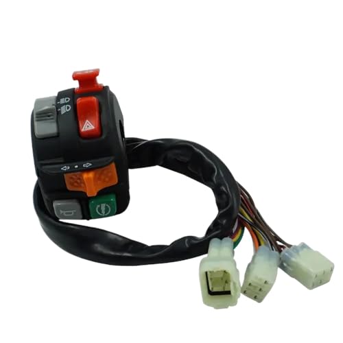 22mm 7/8 "Motorrad-Lenkerregelschalter Multifunktionsschalter 710004040 kompatibel mit 400-1000 Modellen 2012-2017 von BRMeLOfgc