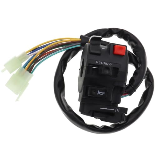 5 Funktionsschalter mit HI Lo Beam Töten Elektrisch Start Horn und Choke -Hebel für ATV Quad 4 Wheeler Motorradlicht mit den meisten Modellen kompatibel von BRMeLOfgc
