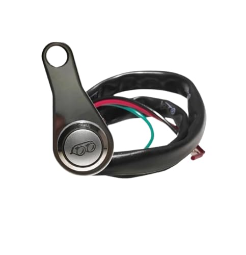 LED -Motorradknopf mit automatischer Verriegelung Metall -Scheinwerfer -Schalter Dual Farblichtmodifikation kompatibel mit Fahrradscheinlicht -Auspuffidentifikation(2) von BRMeLOfgc