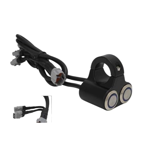 Steck- und Spiel -Scheinwerfer für Off Switch kompatibel mit S X Model Motorcycle Aluminium Häusern Lichtstil -Leuchten(black) von BRMeLOfgc