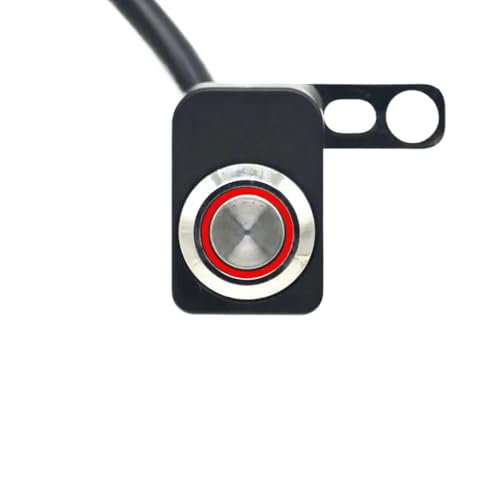Universal-LED-Schaltanschalter Off-Lenkermontage für Motorrad-E-Bike Einstellbare wasserdichte Schalterknopf DC12V Nebel Lichtkompatibel mit den meisten Modellen(A-Red) von BRMeLOfgc