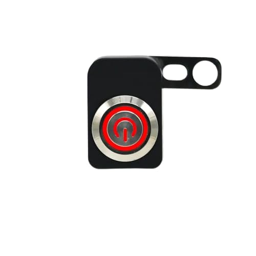 Universal-LED-Schaltanschalter Off-Lenkermontage für Motorrad-E-Bike Einstellbare wasserdichte Schalterknopf DC12V Nebel Lichtkompatibel mit den meisten Modellen(B-Red) von BRMeLOfgc