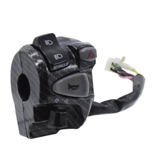 Universal Motorcycle 3 -Wege -Schalter links rechts Lenkerregelung kompatibel mit den meisten Fahrrädern wasserdichte Clip -Light -Light -Schalter(2ST) von BRMeLOfgc