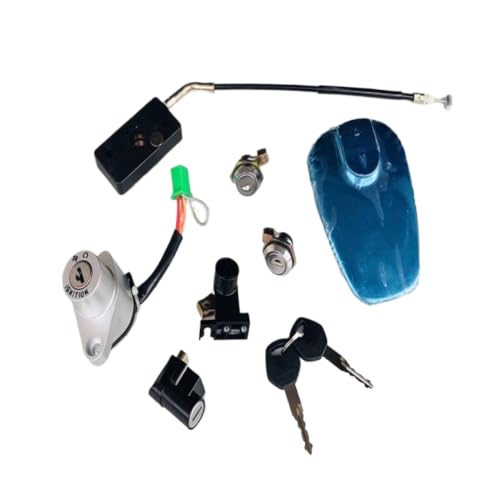 Zündschalter Schloss Set für Motorrad-Sitzantriebsschlösser und Tankkappe kompatibel mit GZ150-A GZ 150 150ccm-Modellen von BRMeLOfgc