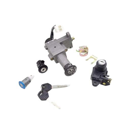 Zündschalter Sperrsperrspeicherspeicherverriegelungsset kompatibel mit HJ100T-3 HJ100 HJ 100 100cc Motorcycle Ersatzteile Passt Haojue(army green) von BRMeLOfgc