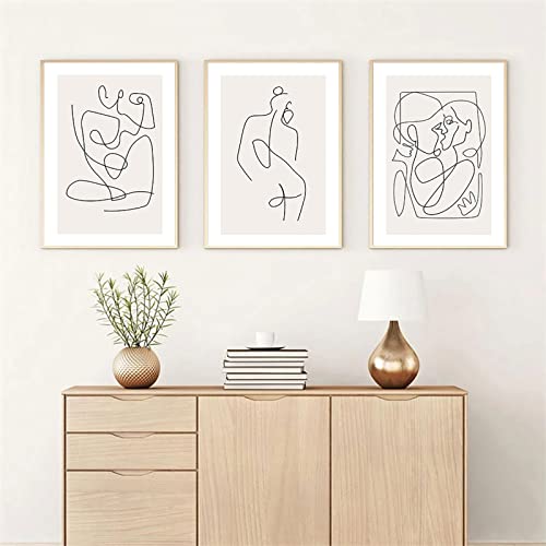 Abstrakte Poster Linie Leinwand Kunst Malerei Frau Körper Druck Minimalistische Malerei Nordic Wandkunst Bild Für Wohnzimmer Dekoration/Kein Rahmen-50x70cmx3P Abstrakte Poster Linie Leinwand Kunst Malerei Frau Körper Druck Minimalistische Malerei Nordic Wandkunst Bild Für Wohnzimmer Dekoration/Kein Rahmen-50x70cmx3P von BROLEO