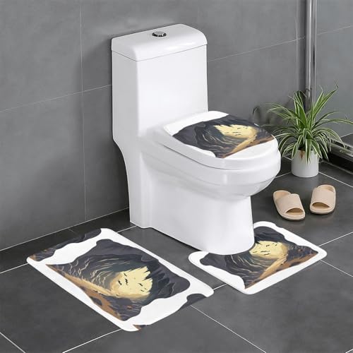 BROLEO 3-teiliges Anti-Rutsch-Fußmatten-Set, eine Höhle voller Fledermäuse, bedruckt, Badezimmerteppiche für ultimativen Komfort, Hauptbadezimmer BROLEO 3-teiliges Anti-Rutsch-Fußmatten-Set, eine Höhle voller Fledermäuse, bedruckt, Badezimmerteppiche für ultimativen Komfort, Hauptbadezimmer von BROLEO