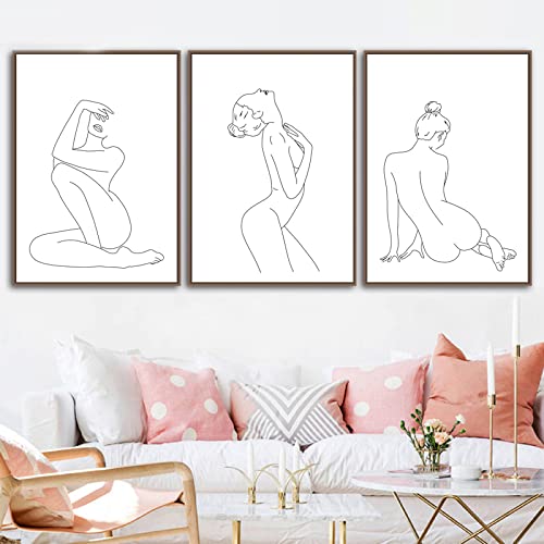 BROLEO Abstrakte Sexy Frau Körper Linie Zeichnung Kunstdruck Schwarz Weiß Weiblicher Akt Minimalistisches Poster Wandkunst Leinwand Malerei Schlafzimmer Dekor/Ohne Rahmen BROLEO Abstrakte Sexy Frau Körper Linie Zeichnung Kunstdruck Schwarz Weiß Weiblicher Akt Minimalistisches Poster Wandkunst Leinwand Malerei Schlafzimmer Dekor/Ohne Rahmen von BROLEO