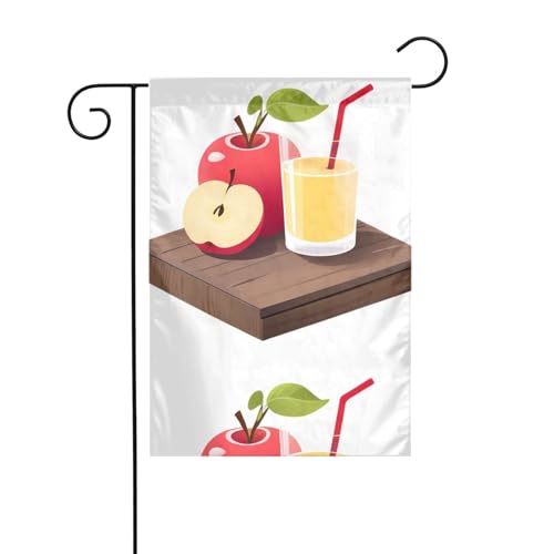 BROLEO Apfelgetränk auf dem Tisch, Gartenflaggenmast für den Innenhof, doppelseitig, 30,5 x 45,7 cm BROLEO Apfelgetränk auf dem Tisch, Gartenflaggenmast für den Innenhof, doppelseitig, 30,5 x 45,7 cm von BROLEO