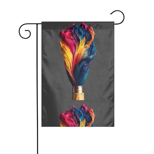 BROLEO Bunte Pinsel-Druck, Gartenflaggenmast für den Außenbereich, Innenhof, Dekoration, modisch, 30,5 x 45,7 cm BROLEO Bunte Pinsel-Druck, Gartenflaggenmast für den Außenbereich, Innenhof, Dekoration, modisch, 30,5 x 45,7 cm von BROLEO
