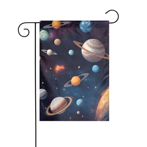 BROLEO Fahnenmast für den Außenbereich, Galaxie, Weltraum, Dekoration, modisch, 30,5 x 45,7 cm von BROLEO