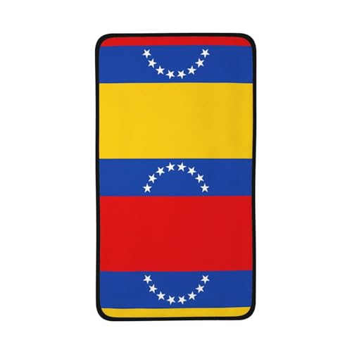 BROLEO Flagge von Venezuela Bild Korallen Samt Handtuch 40,6 x 71,1 cm: hautfreundlich und bequem, gute Wasseraufnahme, exquisit von BROLEO