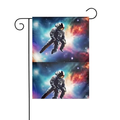 BROLEO Galaxie-Weltraum-Kunstdruck, Gartenflaggenmast für den Außenbereich, Innenhof, Dekoration, modisch, 30,5 x 45,7 cm BROLEO Galaxie-Weltraum-Kunstdruck, Gartenflaggenmast für den Außenbereich, Innenhof, Dekoration, modisch, 30,5 x 45,7 cm von BROLEO