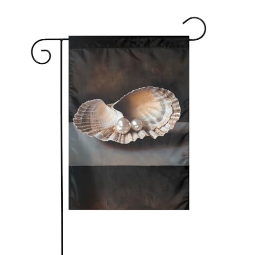 BROLEO Gartenflaggenmast mit Perle in der Muschel, doppelseitig, 30,5 x 45,7 cm BROLEO Gartenflaggenmast mit Perle in der Muschel, doppelseitig, 30,5 x 45,7 cm von BROLEO