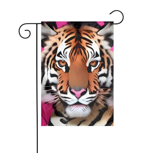 BROLEO Gartenflaggenmast mit Zebra-Tiger-Leoparden-Motiv, Rosa, 30,5 x 45,7 cm BROLEO Gartenflaggenmast mit Zebra-Tiger-Leoparden-Motiv, Rosa, 30,5 x 45,7 cm von BROLEO