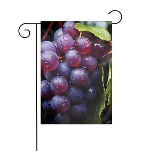 BROLEO Gartenflaggenmast mit frischen Trauben, doppelseitig, 30,5 x 45,7 cm BROLEO Gartenflaggenmast mit frischen Trauben, doppelseitig, 30,5 x 45,7 cm von BROLEO