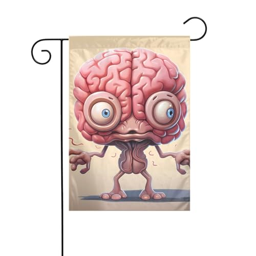 BROLEO Gartenflaggenmast mit menschlichem Gehirndruck, doppelseitig, 30,5 x 45,7 cm BROLEO Gartenflaggenmast mit menschlichem Gehirndruck, doppelseitig, 30,5 x 45,7 cm von BROLEO