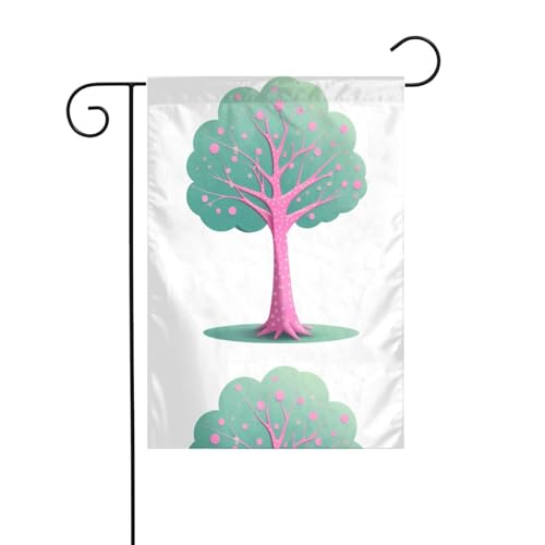 BROLEO Gartenflaggenmast mit rosa Punkten, Dekoration für den Innenhof, doppelseitig, 30,5 x 45,7 cm BROLEO Gartenflaggenmast mit rosa Punkten, Dekoration für den Innenhof, doppelseitig, 30,5 x 45,7 cm von BROLEO