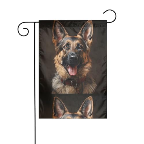 BROLEO Gartenflaggenmast mit treuem Deutscher Schäferhund, doppelseitig, 30,5 x 45,7 cm BROLEO Gartenflaggenmast mit treuem Deutscher Schäferhund, doppelseitig, 30,5 x 45,7 cm von BROLEO