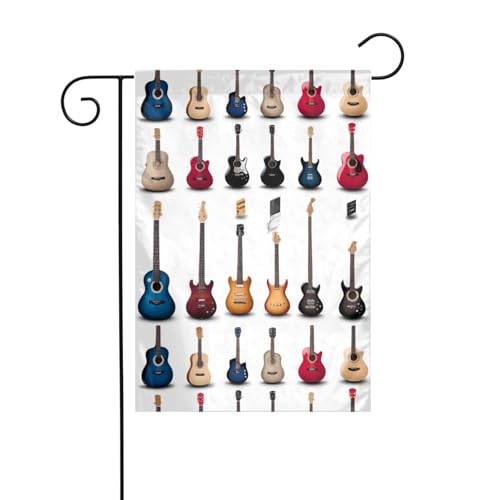 BROLEO Gartenflaggenmast mit verschiedenen Gitarren, doppelseitig, 30,5 x 45,7 cm BROLEO Gartenflaggenmast mit verschiedenen Gitarren, doppelseitig, 30,5 x 45,7 cm von BROLEO