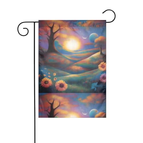 BROLEO Gartenflaggenmast mit verträumter Szene, doppelseitig, 30,5 x 45,7 cm BROLEO Gartenflaggenmast mit verträumter Szene, doppelseitig, 30,5 x 45,7 cm von BROLEO