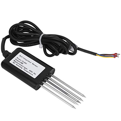 BROLEO RS485 5-poliger -PH-NPK-Sensor, Einfach zu Installierender Multiparameter-Bodensensor, Bodenleitfähigkeitsdetektor, für Gartenwissenschaftliche Experimente BROLEO RS485 5-poliger -PH-NPK-Sensor, Einfach zu Installierender Multiparameter-Bodensensor, Bodenleitfähigkeitsdetektor, für Gartenwissenschaftliche Experimente von BROLEO