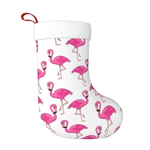 BROLEO Rosa Flamingo Weihnachten Deko Strümpfe - Festliche Urlaub Zubehör für Partys und Gemeinschaftsveranstaltungen von BROLEO