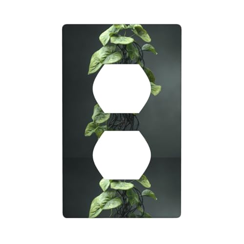 BROLEO Twining Vines Printing Doppelsteckdosen-Wandpaneel, dekorativ für Wohn- und Gewerbebereiche, 11,4 x 7 cm BROLEO Twining Vines Printing Doppelsteckdosen-Wandpaneel, dekorativ für Wohn- und Gewerbebereiche, 11,4 x 7 cm von BROLEO