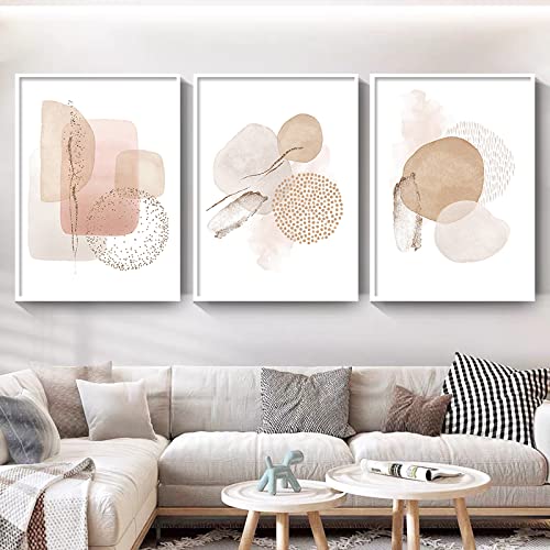 Moderne abstrakte beige rosa geometrische Leinwandmalerei Boho Wandkunst Poster und Druck minimalistische Bilder für Schlafzimmer Wohnzimmer Home Decor Moderne abstrakte beige rosa geometrische Leinwandmalerei Boho Wandkunst Poster und Druck minimalistische Bilder für Schlafzimmer Wohnzimmer Home Decor von BROLEO