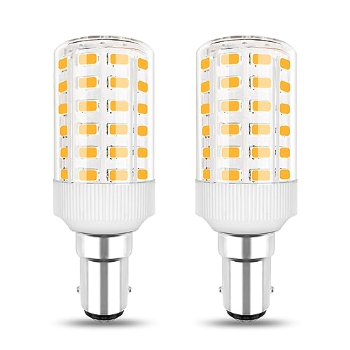 BROLSKUN B15D LED Mais Birne 7W Alternative B15 70W - 100W Glühbirnen Warmweiss Hell 1000LM Doppelkontakt 100V-265V Nicht Dimmbar Heimbeleuchtung Energiesparlampe (2er-Pack) von BROLSKUN