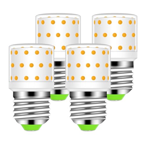 BROLSKUN E27 LED Warmweiss 6W Ersetzt 60 Watt Halogen Kleine Glühbirnen Neu Kompakt E27 Mais Birne 800LM 2700K Energiesparlampe AC100-265V Nicht Dimmbar 4er-Pack von BROLSKUN