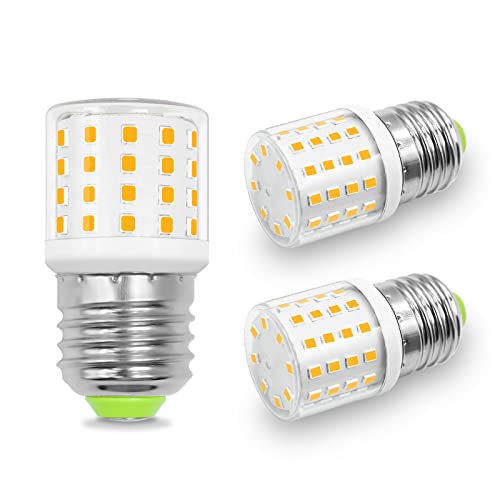Edison Glühbirne E27 4W Energiesparlampe 600LM Ersatz 40W 50W Halogenlampe Kleine LED Klar Hell AC100-265V E27 Schraube Sockel Warmweiß-3000K Nicht Dimmbar für Dekorative Heimbeleuchtung,3er-Pack von BROLSKUN