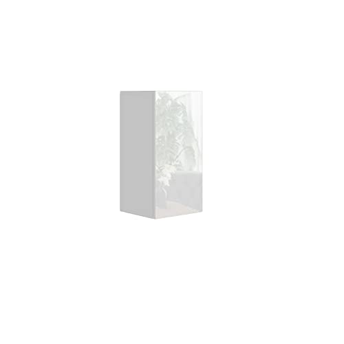 BROMARKT Premium Hängeschrank 70x35x32 cm - Hängeschrank für Wohnzimmer, Schlafzimmer - Wandschrank Hängend - Platzsparende Hängeschränke - Hochglanz - Weiß von BROMARKT