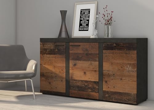 BROMARKT Samba Kommode - Kommode mit Regalen - Wohnzimmerschrank - Komodenschrank - Komode für Schlafzimmer und Wohnzimmer - Wohnzimmer Möbel - 148x82 cm - Matera von BROMARKT