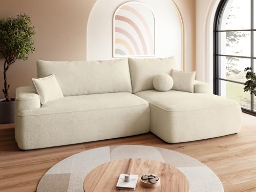 BROMARKT Sofa mit Schlaffunktion Ecksofa L-Form mit Bettkasten Couch Polsterstoff Schlafsofa mit Relaxfunktion Carmello 250x150x90 cm Hellbeige BROMARKT Sofa mit Schlaffunktion Ecksofa L-Form mit Bettkasten Couch Polsterstoff Schlafsofa mit Relaxfunktion Carmello 250x150x90 cm Hellbeige von BROMARKT