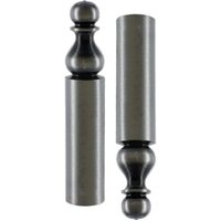 Paar rustikale Steckerabdeckungen Nr. 16 BROS für Exacta Ø14 H.80mm Eisen schwarz - CF-16-A-EX14-5 von BROS