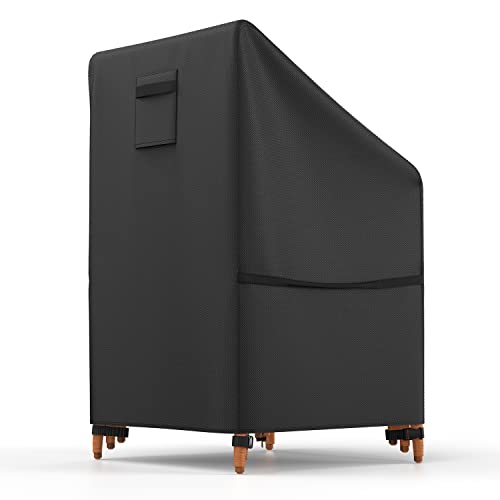 BROSYDA Gartenstuhl Abdeckung wasserdicht 65x65x80/120cm mit Air Vent, Heavy Duty 600D Schutzhülle Stapelstühle mit PU-Beschichtung, 4 Schnallen und Kordelzug Abdeckung Gartenmöbel BROSYDA Gartenstuhl Abdeckung wasserdicht 65x65x80/120cm mit Air Vent, Heavy Duty 600D Schutzhülle Stapelstühle mit PU-Beschichtung, 4 Schnallen und Kordelzug Abdeckung Gartenmöbel von BROSYDA