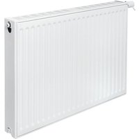 Brötje Ventil-Flachheizkörper EuroProfil Excellent Typ 22 E 600x102x1400mm, profilierte Front Weiß rechts, 1494W bei 70/40/20 von BROTJE