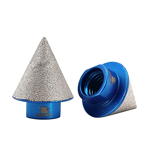 Diamant Fasenbohrer 35mm - 2 Stück BRSCHNITT Diamant Fasenbits Fingerfräser zum Vergrößern Löcher in Fliesen Porzellan Marmor Keramik Granit M14 Gewinde für Winkelschleifer Diamant Fasenbohrer 35mm - 2 Stück BRSCHNITT Diamant Fasenbits Fingerfräser zum Vergrößern Löcher in Fliesen Porzellan Marmor Keramik Granit M14 Gewinde für Winkelschleifer von BRSCHNITT