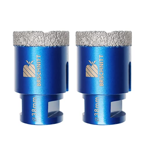 Diamant Fliesenbohrer 38mm - 2 stücke M14 Diamantbohrer Lochsäge für Fliesen Porzellan Keramik Marmor Granit Bohrungen, für Winkelschleifer Diamant Fliesenbohrer 38mm - 2 stücke M14 Diamantbohrer Lochsäge für Fliesen Porzellan Keramik Marmor Granit Bohrungen, für Winkelschleifer von BRSCHNITT