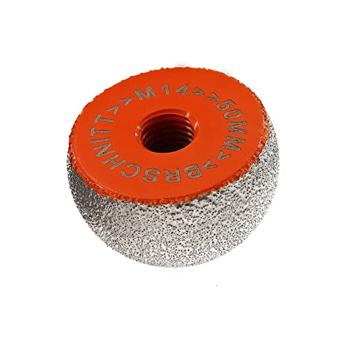 Diamant Schleifbohrer 50mm - BRSCHNITT Diamant-Fasenbohrer Schleifen, Fräsen Porzellan Keramik Fliesen Marmor Granit für M14 Gewinde Winkelschleifer von BRSCHNITT