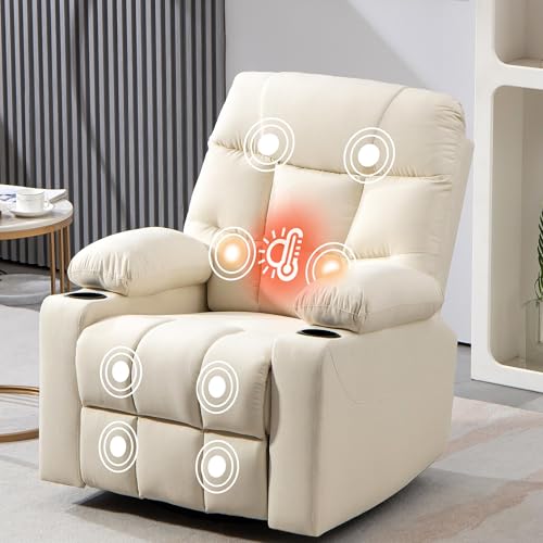 BRTHORY Relaxsessel mit Massagefunktion Fernsehsessel Liegefunktion Vibration Heizung, Dicke Rückenlehne und Armlehnen, Massagesessel mit Wippfunktion, 360°drehbar, Braun BRTHORY Relaxsessel mit Massagefunktion Fernsehsessel Liegefunktion Vibration Heizung, Dicke Rückenlehne und Armlehnen, Massagesessel mit Wippfunktion, 360°drehbar, Braun von BRTHORY